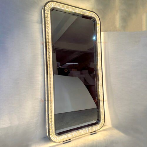 Floor Standing Full-Length Crystal Mirror: Elegant Design for Enhancing Your Home Decor.
