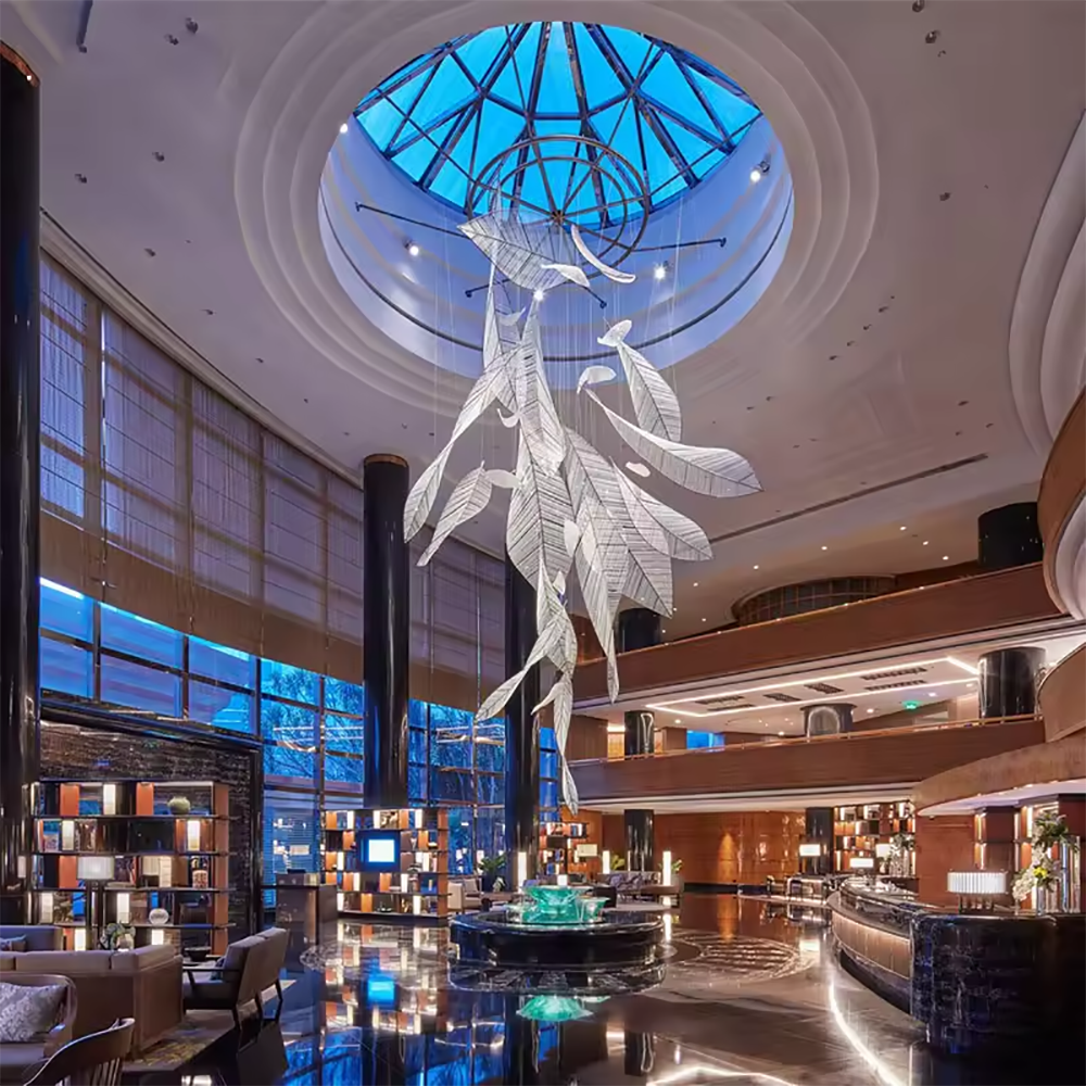 Leaf Shape Hotel Lobby Pendant Lights