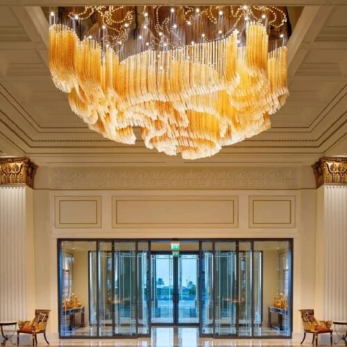 Large Luxury Art Deco Big Hotel Lobby Lighting Chandelier