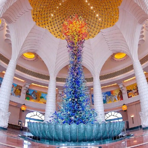 Handmade Glass Luxury Decoration Large Floor Chandelier
