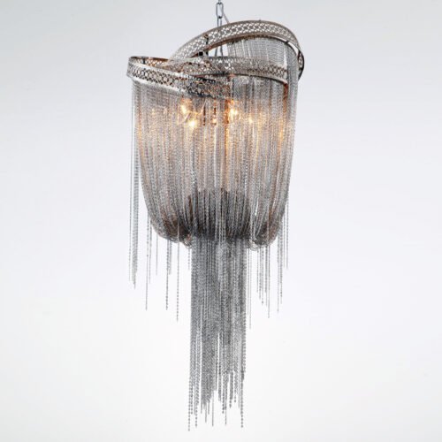 Luxury LED Tassel Chain Chandeliers for a Post-Modern Atmosphere