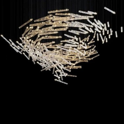 Minimalist Luxury Crystal Chandelier Popular in Hotel Decoration