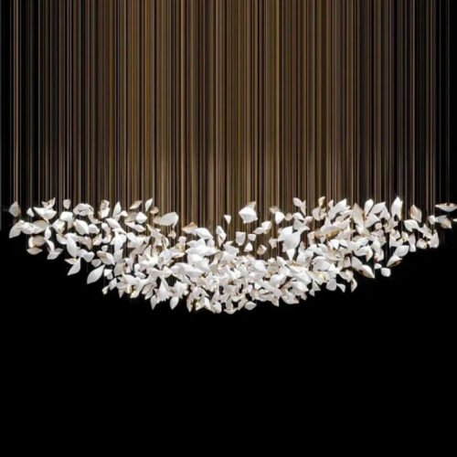 Luxury LED Chandeliers Lamp for Hotel Lobby High Ceilings