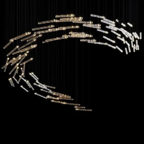 Minimalist Luxury Crystal Chandelier Popular in Hotel Decoration