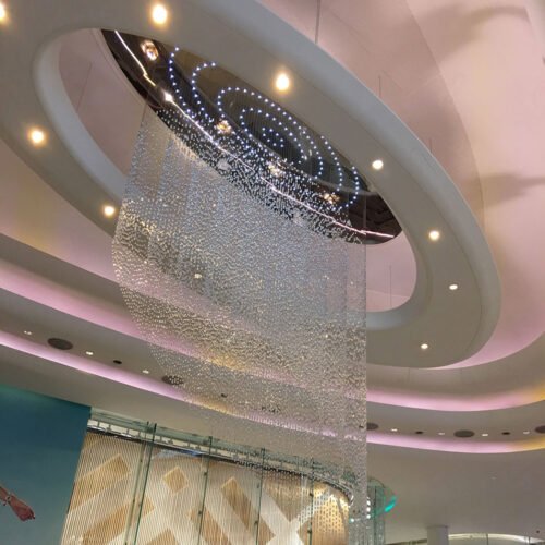 Art Glass Chandelier for Hotel Lobby and Shopping Mall Department