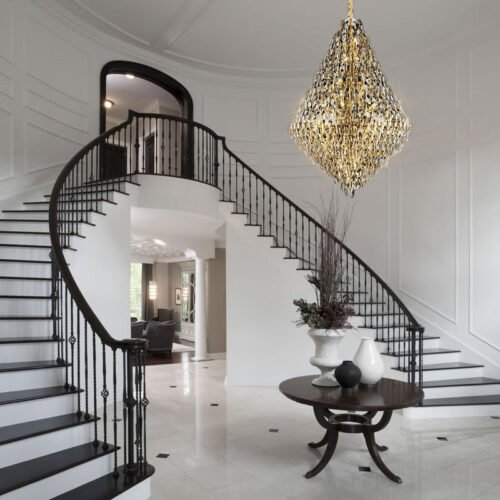 Enhance hotel decor with a modern ceiling lamp.