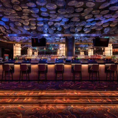 Custom Lotus Chandelier for Restaurant Casino and Hotel Club