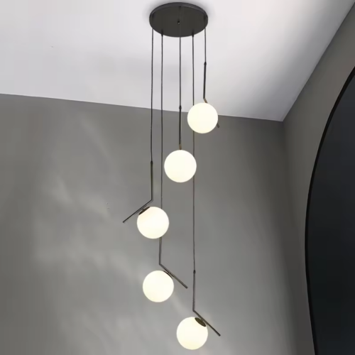 Modern Creative Revolving Staircase Loft Chandelier