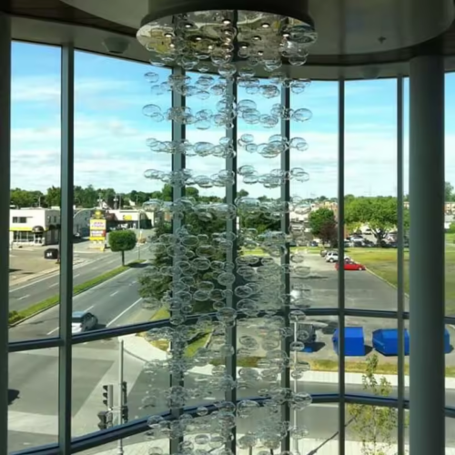 New Design Business Center Glass Chandelier - Image 3