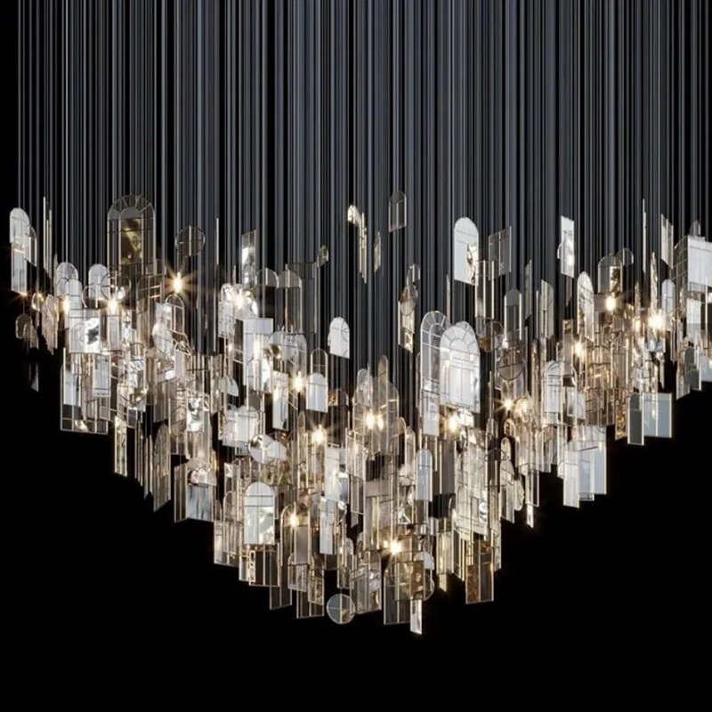 Custom Hotel Lobby Large Project Led Luxury Chandelier