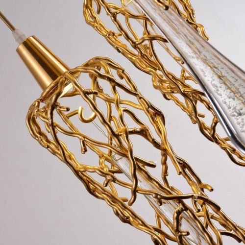 Illuminate your kitchen island with stylish and modern hanging lights.
