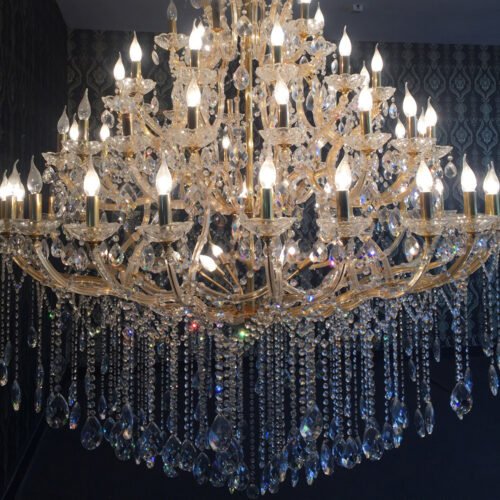 Vintage Luxury Classic Crystal Pendant Light For Hotel Lobby Project