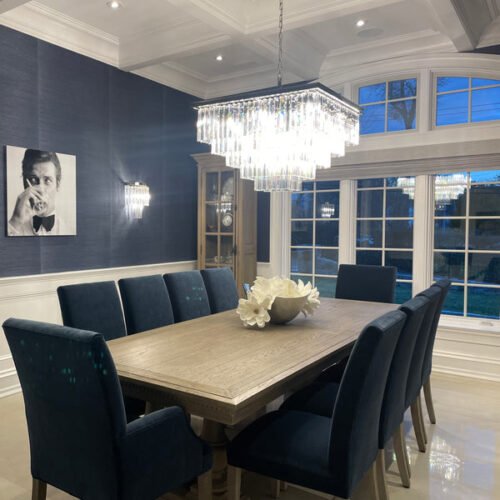Modern Square K9 Crystal Chandelier for Living Room