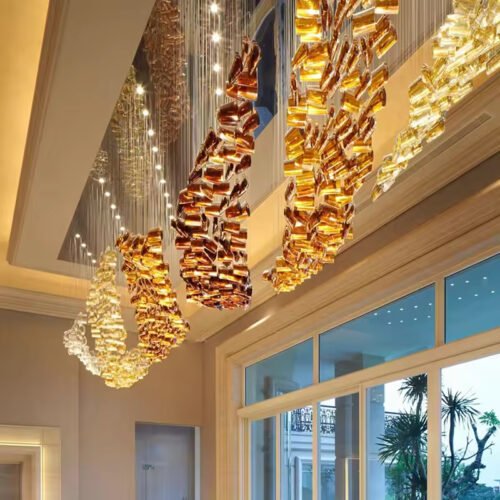 Luxury Art Glass Decorative Modern Hand Blown Glass Lamp