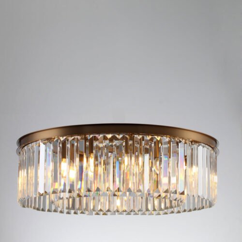 Discover elegance with our round modern K9 crystal chandelier.