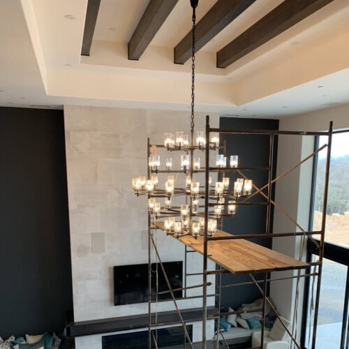 Modern K9 Crystal Chandelier for Kitchen Decor