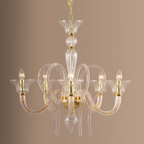 Elegant Murano Glass Chandelier for Retail Spaces