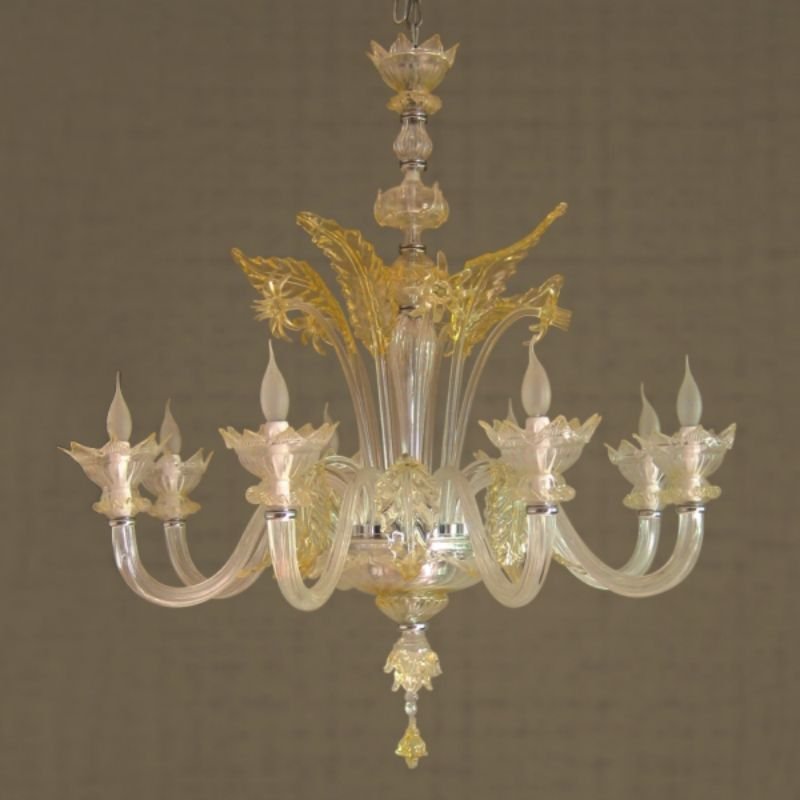 Stunning 8 Bulbs Art Glass Pendant Light for Stylish Interiors