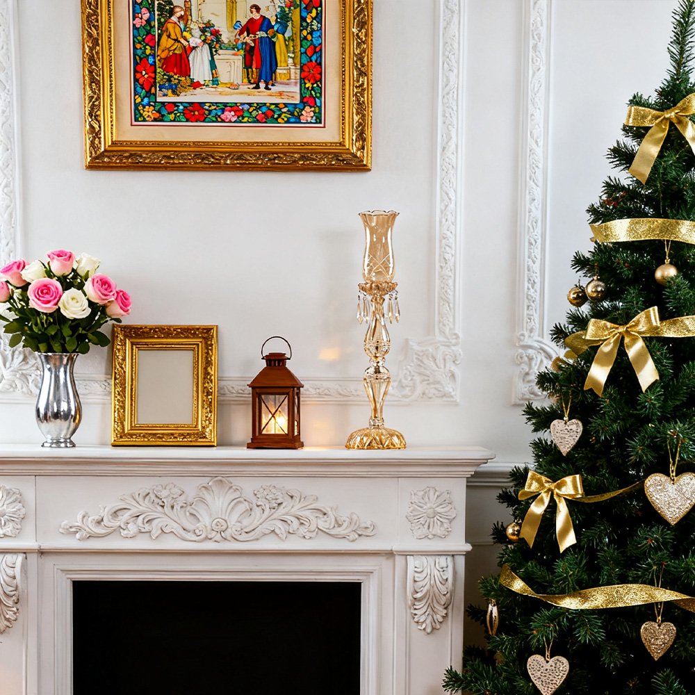 Crystal Wedding Candelabra Gold - Image 3