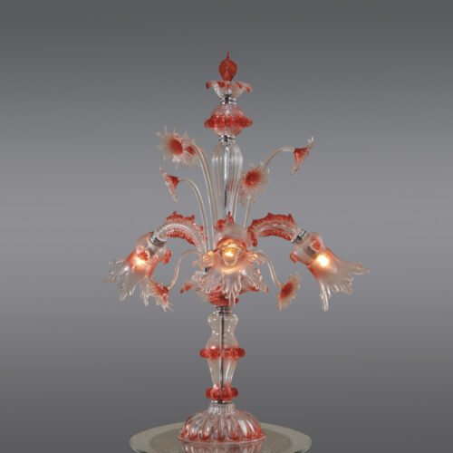Beautiful Pink Glass Flower Table Lamps for Elegant Decor