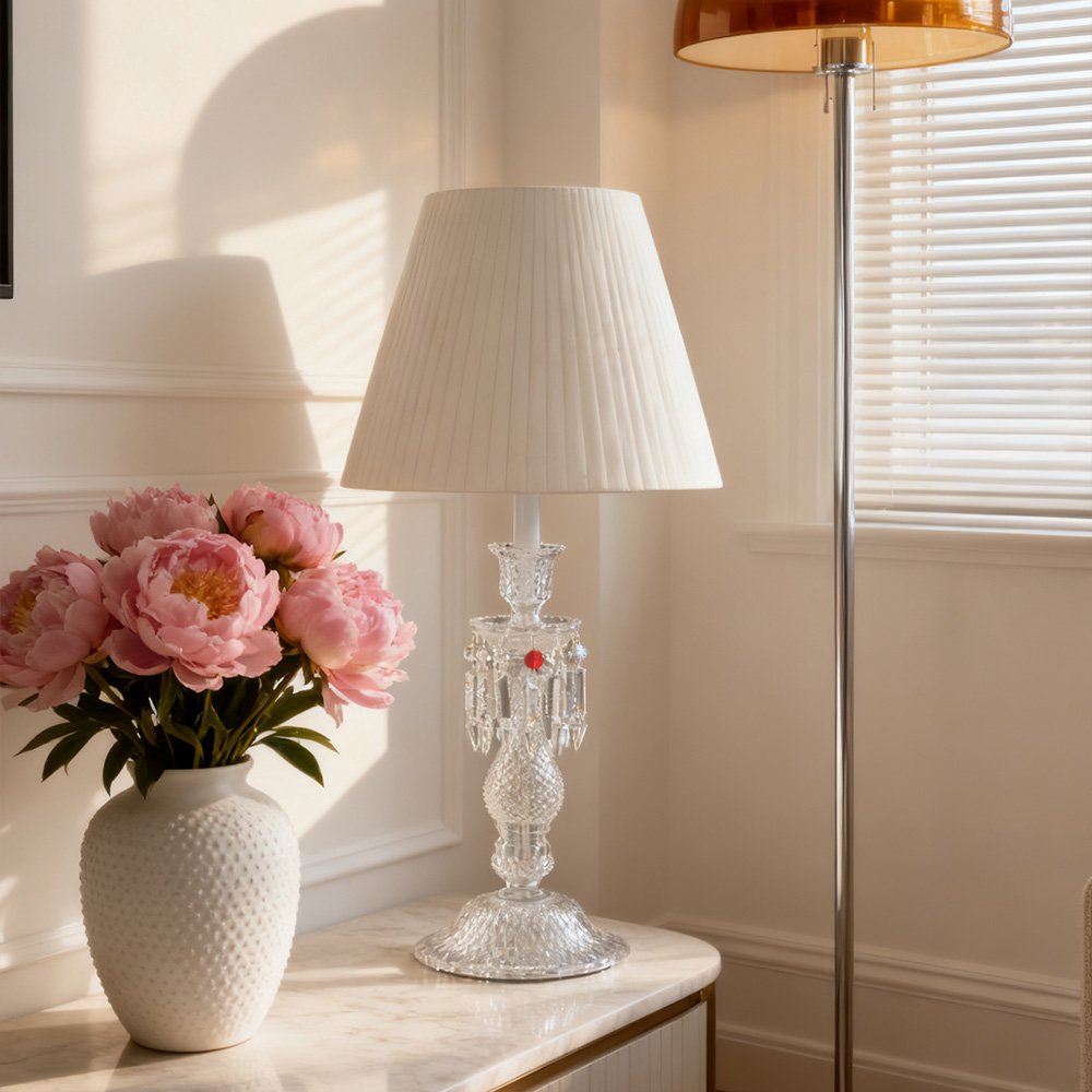 French Luxury Crystal Table Lamp - Image 2
