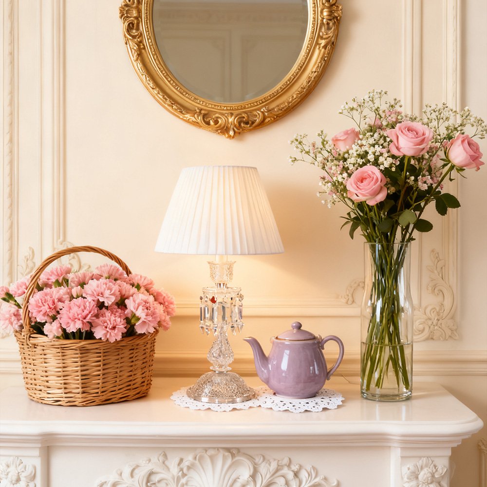 French Luxury Crystal Table Lamp - Image 5