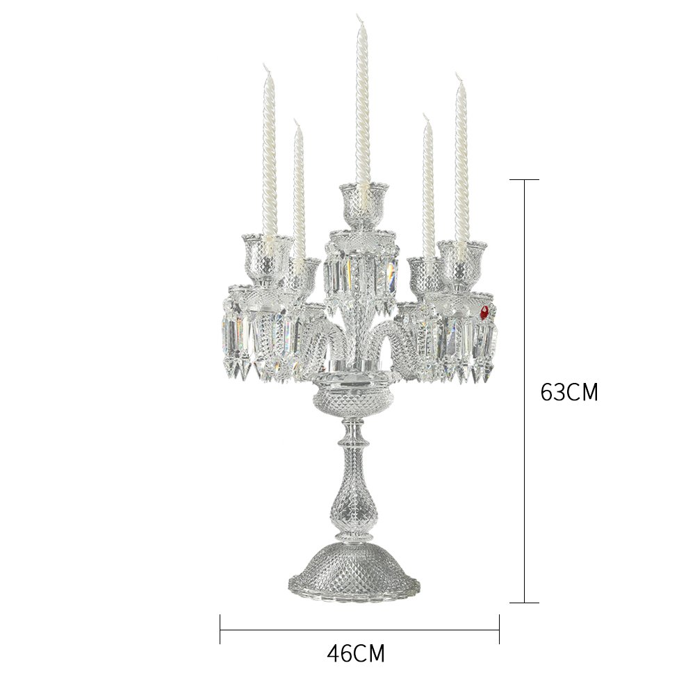 Classic Crystal Table Candle Holder - Image 4