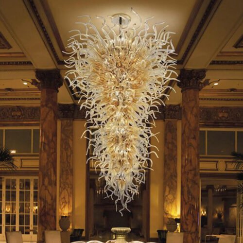 Whimsical Glass Chandelier Centerpiece - Image 2