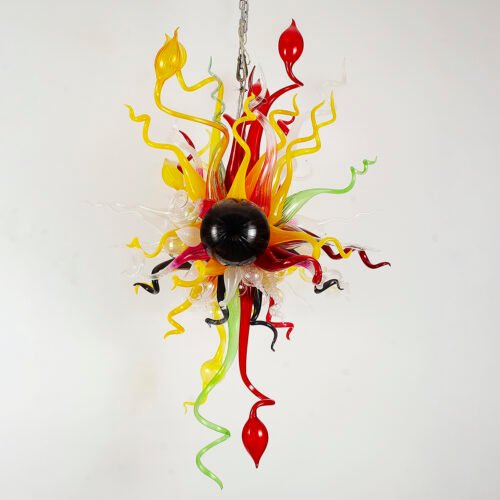Colorful Glass Tendrils Chandelier - Image 3