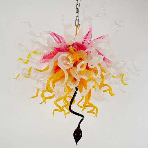 Colorful Glass Tendrils Chandelier - Image 2