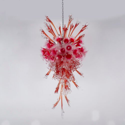 Playful Glass Whorls Chandelier - Image 2