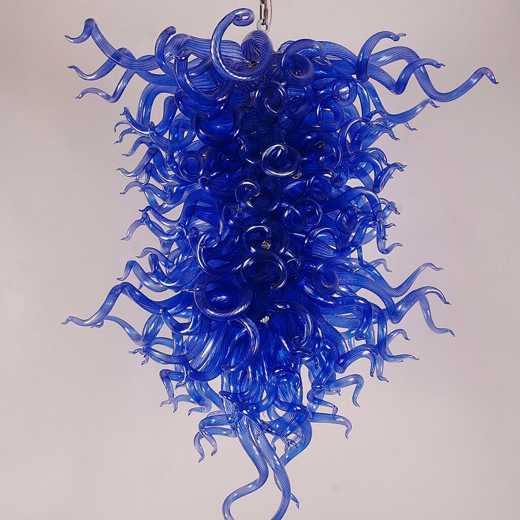 Hand Blown Glass Chandelier