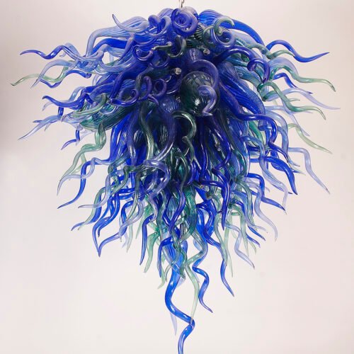 Chihuly Style Glass Art Pendant Lamp