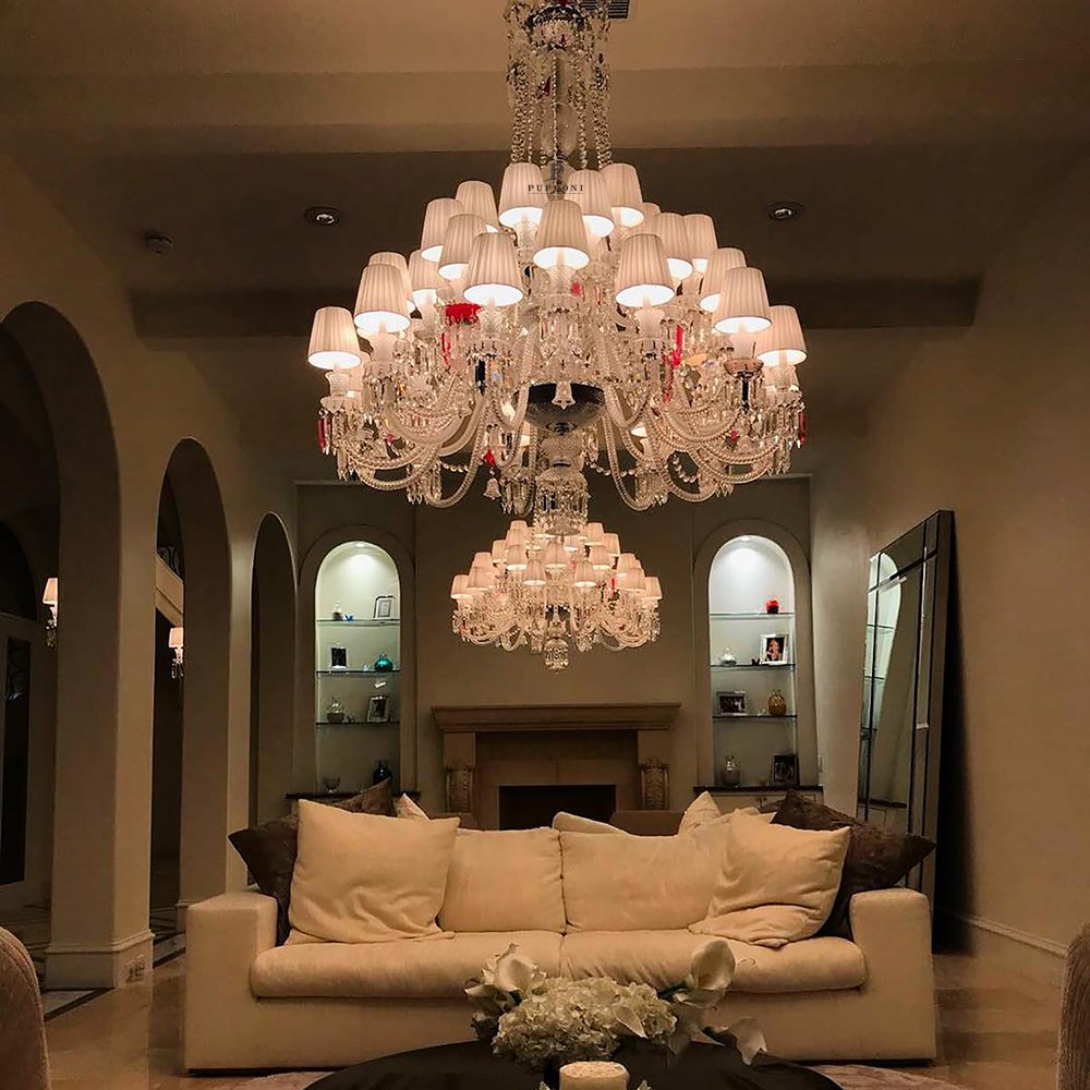 Elegant Handmade Crystal Pendant Light