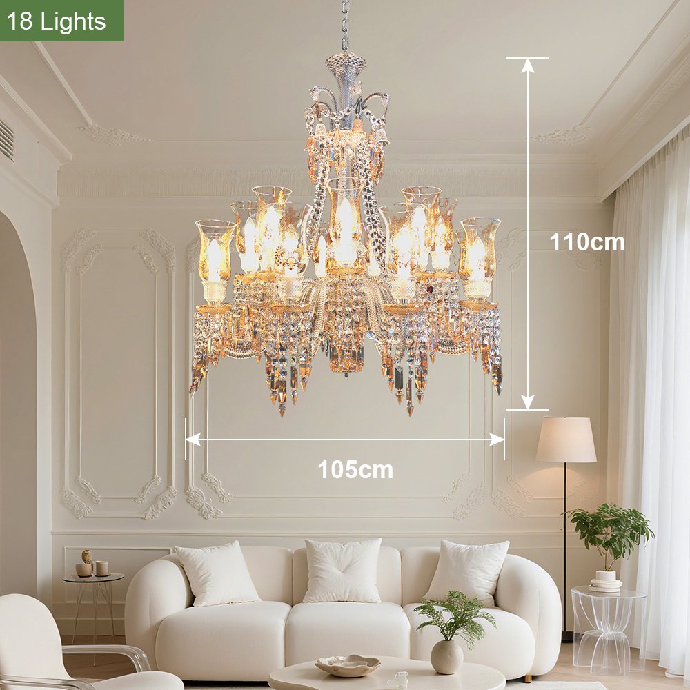 French Decorative Chandelier 18 Lights - Image 2