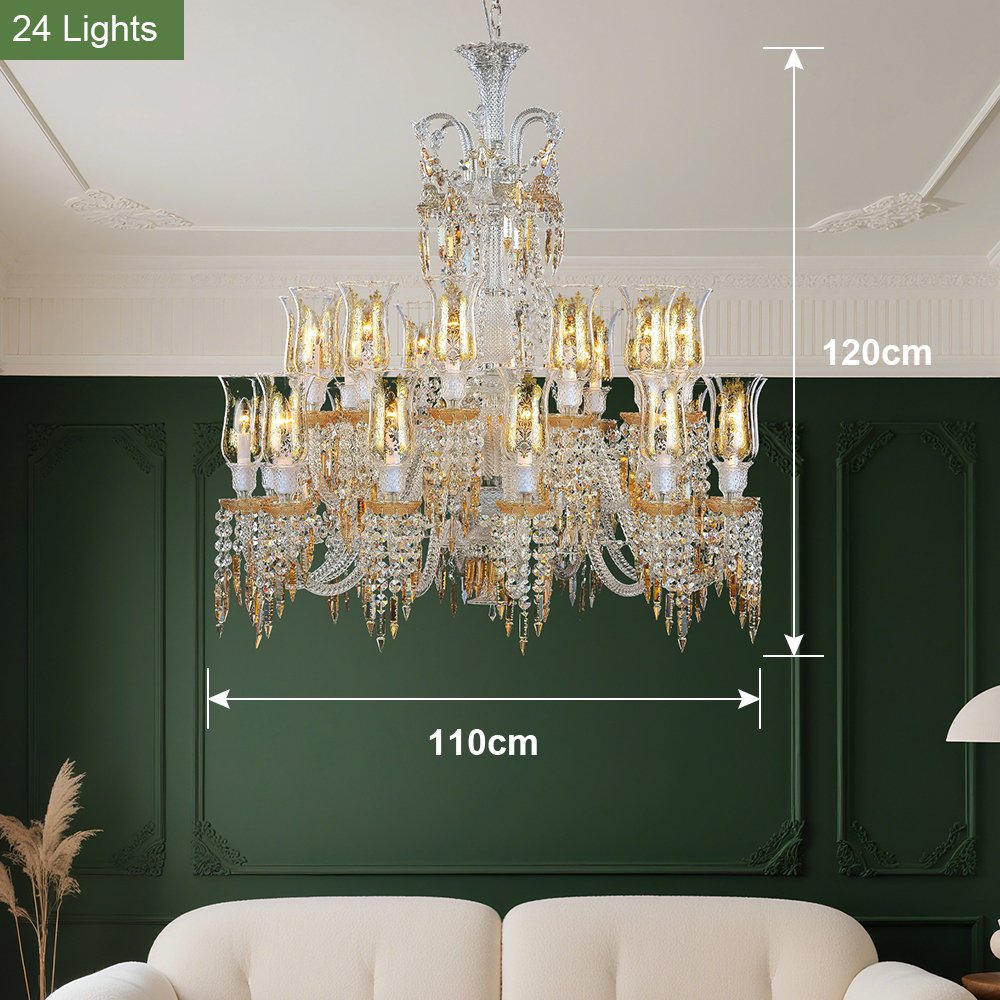 French Decorative Chandelier 24 Lights - Image 2