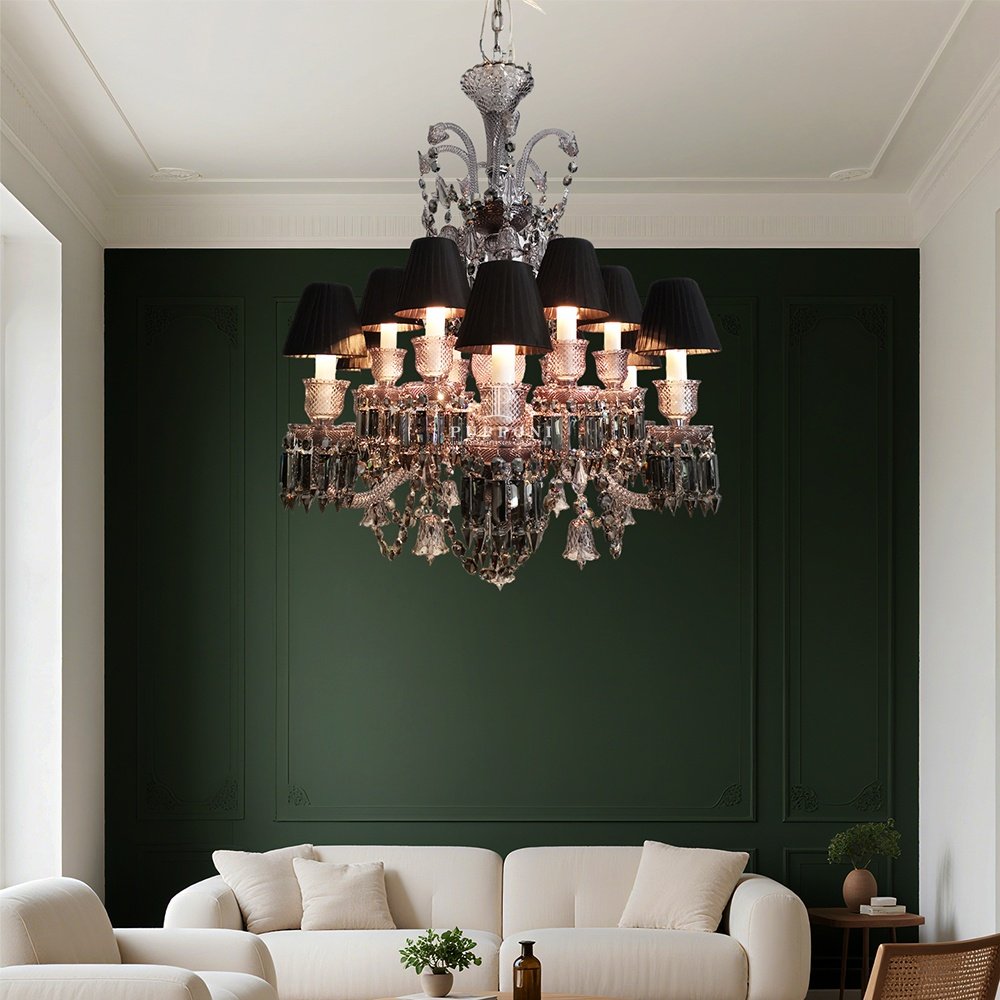 Crystal Black Chandelier - Image 4
