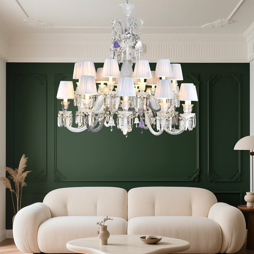 Antique Style Crystal Chandelier - Image 4