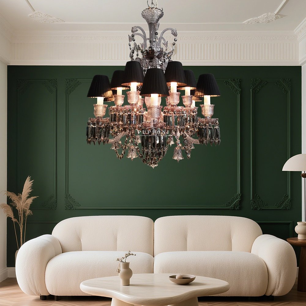 Crystal Black Chandelier - Image 6