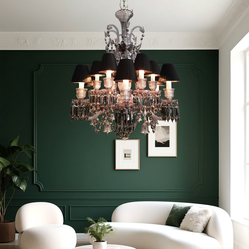 Crystal Black Chandelier - Image 7