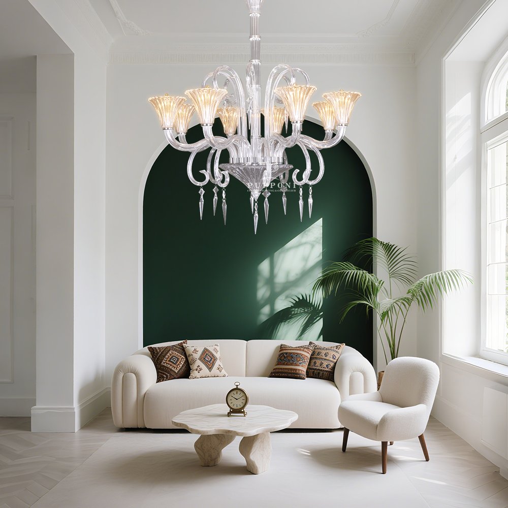 French Style Chandelier 8 Lights - Image 3