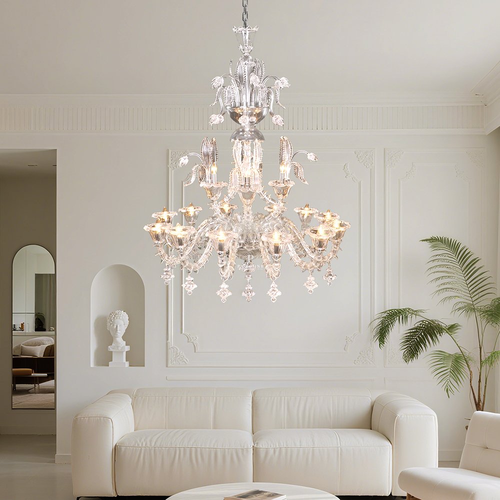 Glass Pendant Chandelier - Image 4