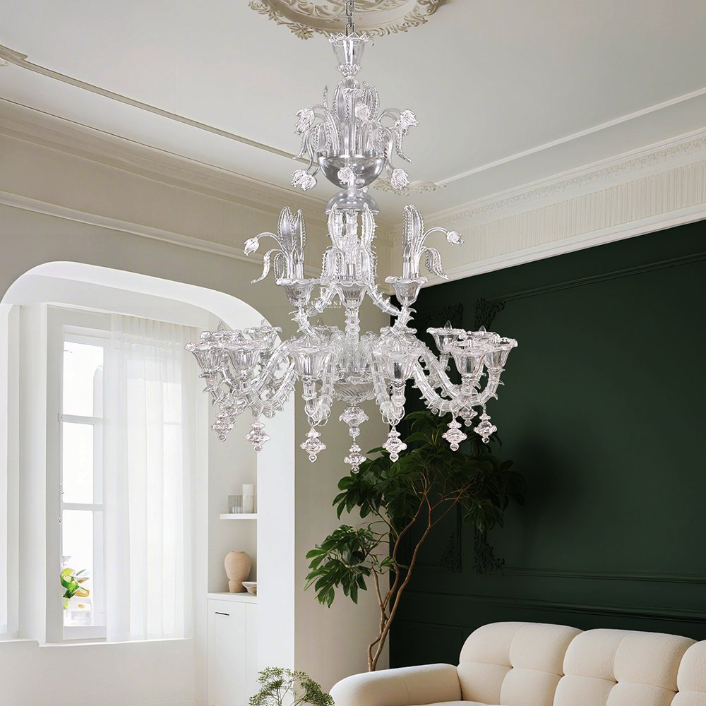 Glass Pendant Chandelier - Image 5