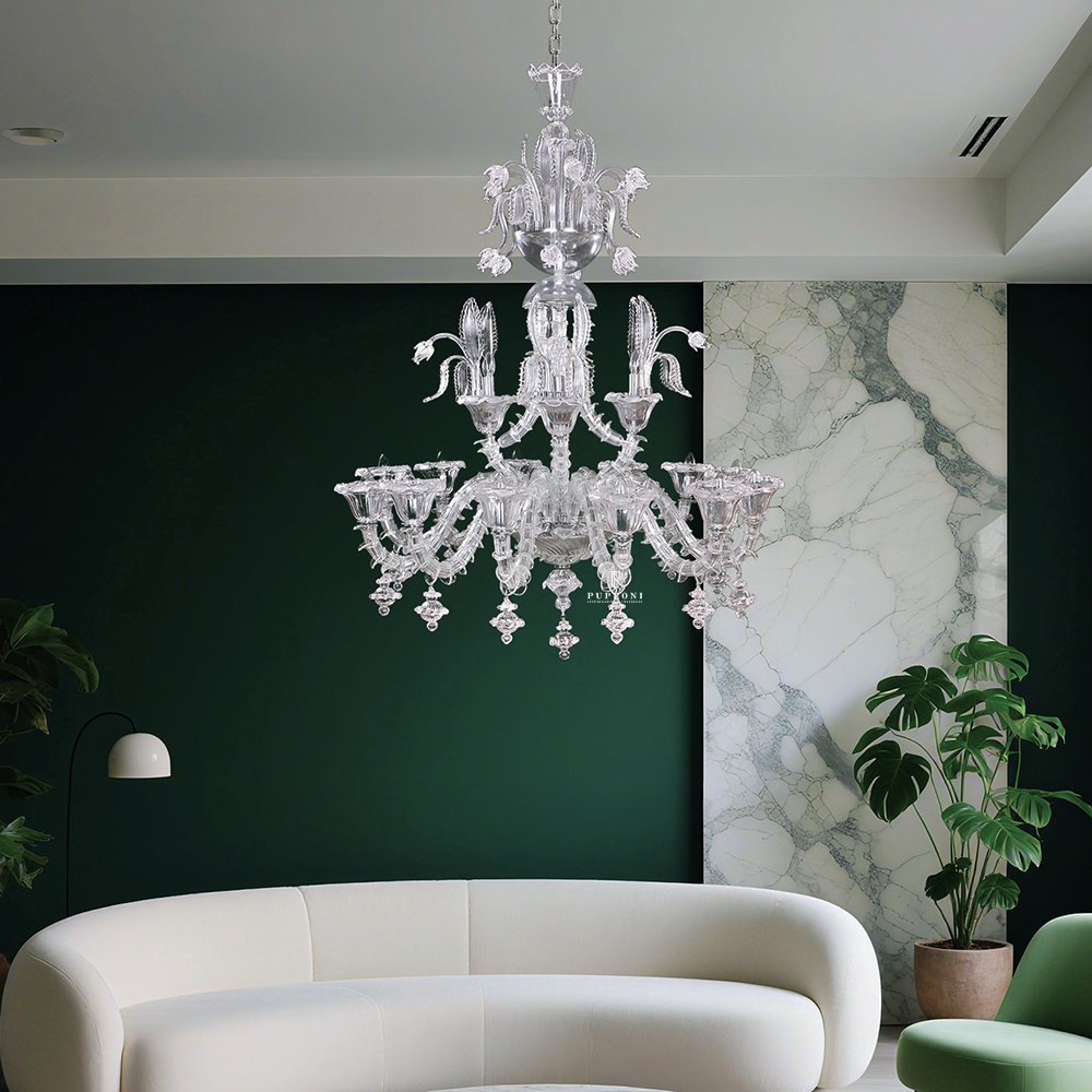 Glass Pendant Chandelier - Image 6