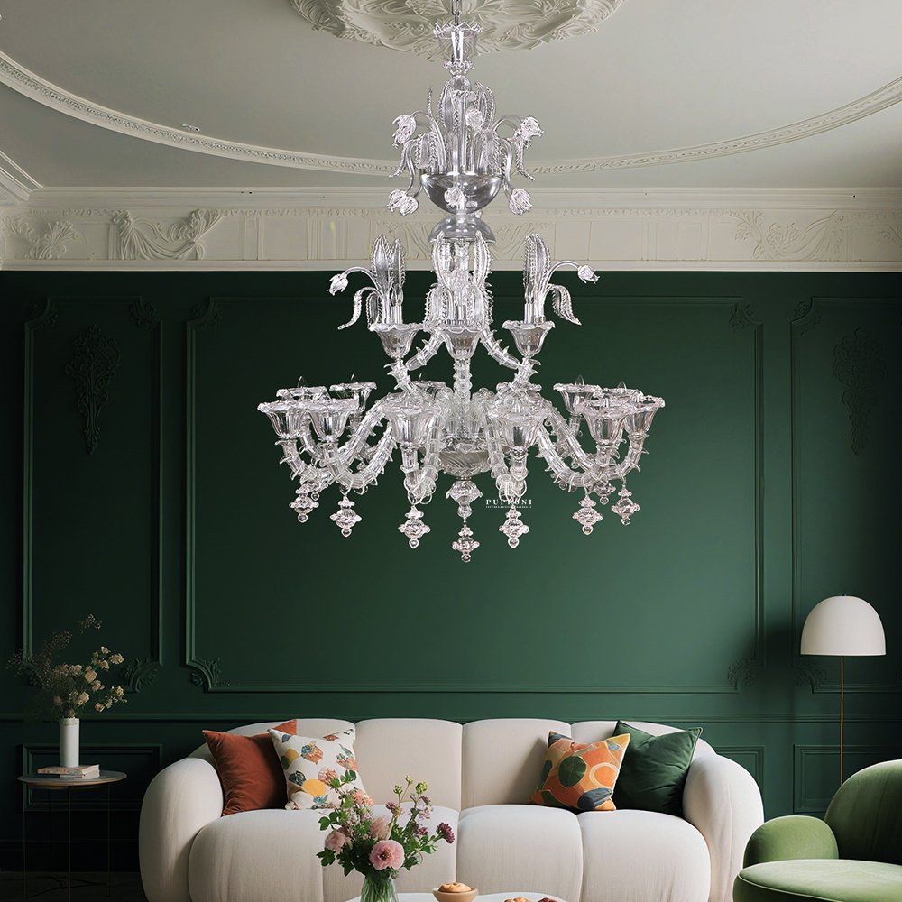 Glass Pendant Chandelier - Image 8