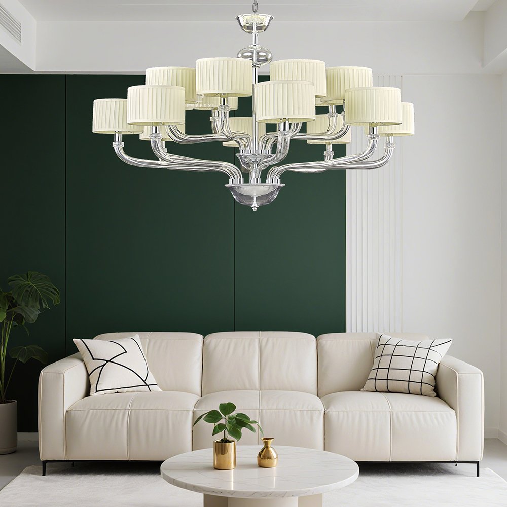 Elegant Glass Pendant Lighting Fixture - Image 4