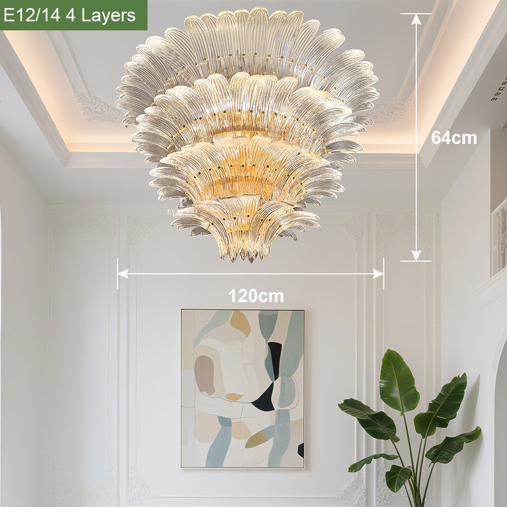 Stylish Glass Ceiling Light - Image 3