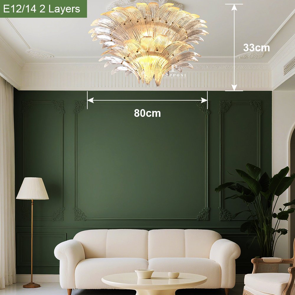 Stylish Glass Ceiling Light - Image 4