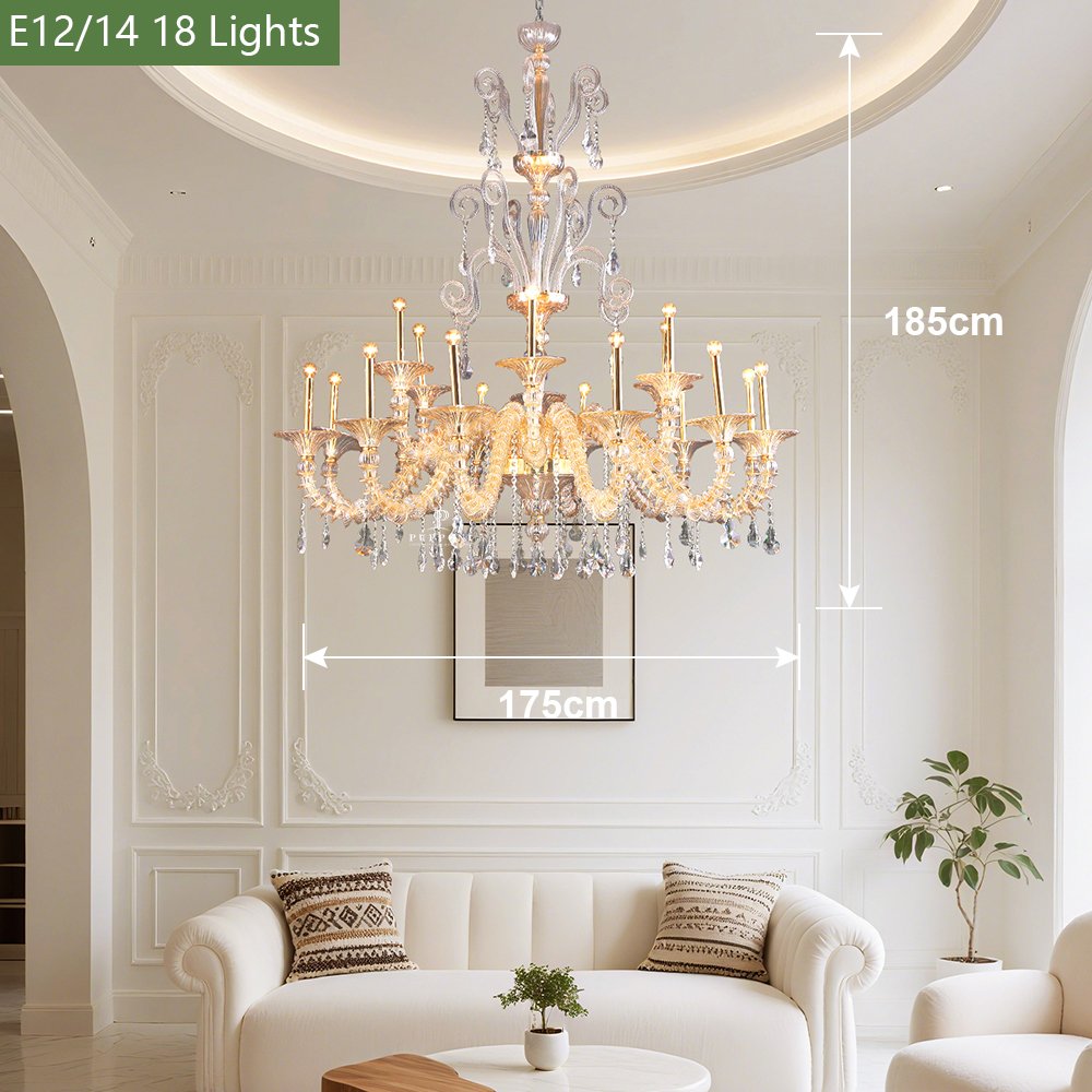 Elegant Modern Glass Chandelier - Image 2