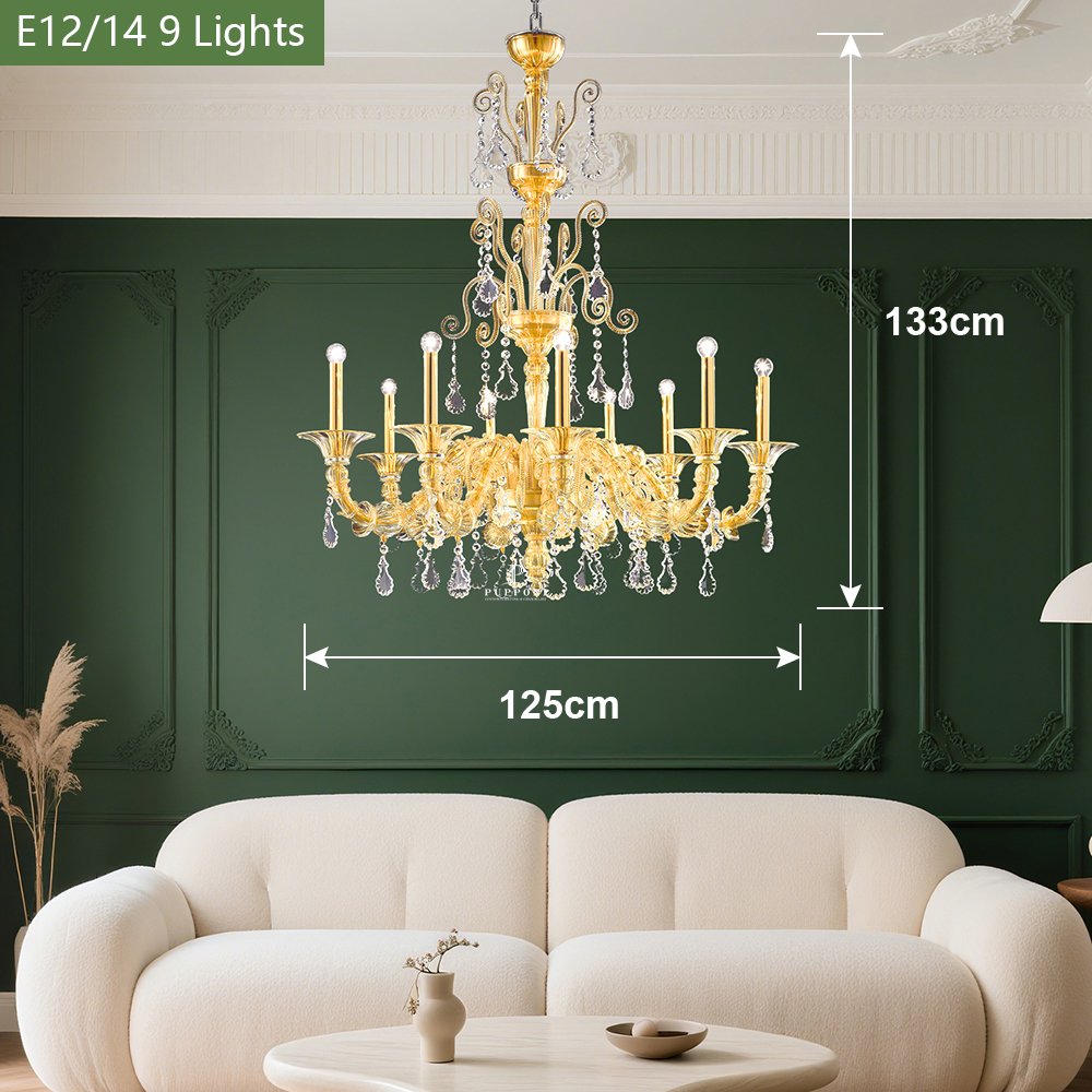 Elegant Modern Glass Chandelier - Image 3